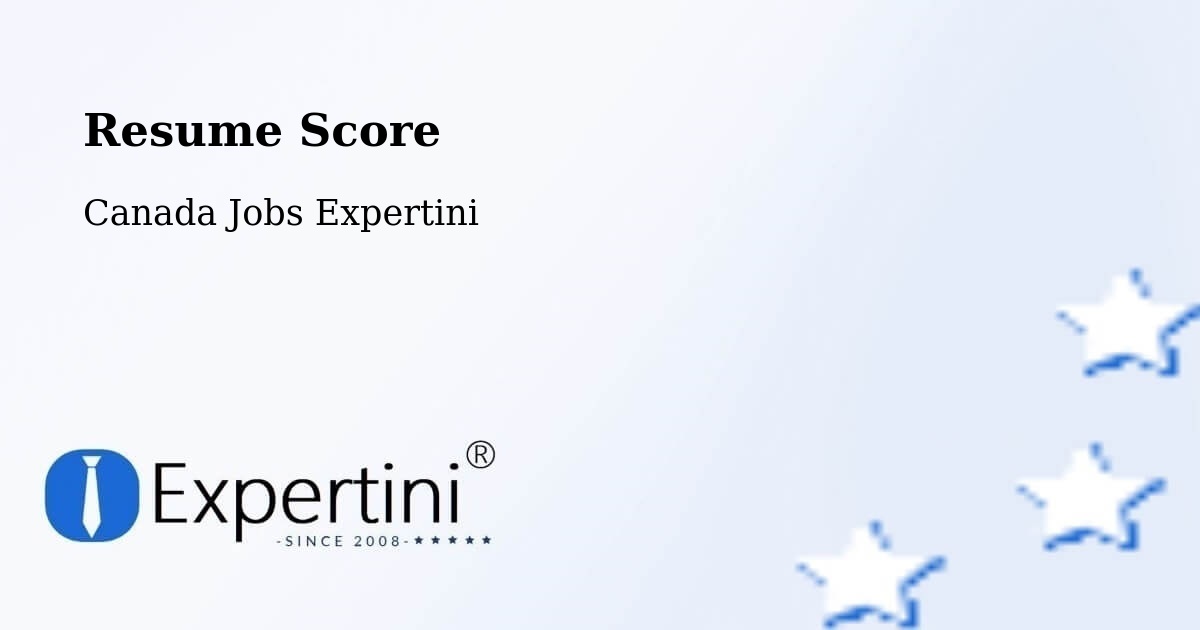 Resume Score & Job Description Match Tool – Cold Lake - Canada Jobs Expertini